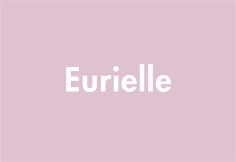 what are some names similar to eurielle